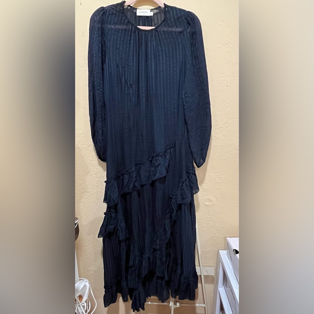 Zimmerman Navy Blue Silk Dress